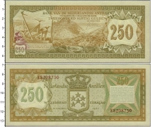Продать Банкноты Антильские острова 250 гульденов 1967 
