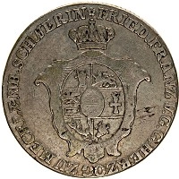 Продать Монеты Мекленбург-Шверин 2/3 талера 1796 Серебро