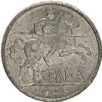 Продать Монеты Испания 10 сентаво 1953 Алюминий