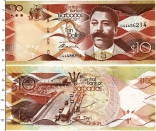 Продать Банкноты Барбадос 10 долларов 2013 