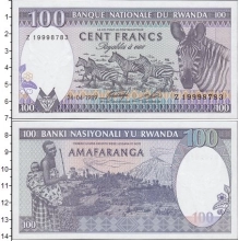 Продать Банкноты Руанда 100 франков 1989 