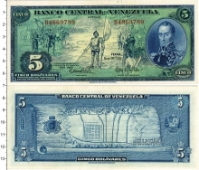 Продать Банкноты Венесуэла 5 боливар 1966 