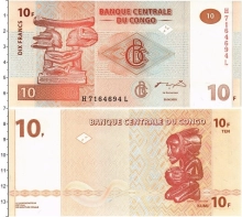 Продать Банкноты Конго 10 франков 2003 