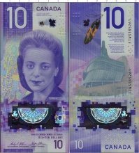 Продать Банкноты Канада 10 долларов 2018 