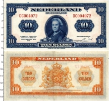 Продать Банкноты Нидерланды 10 гульденов 1943 