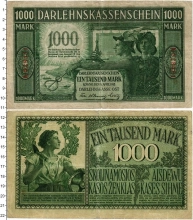 Продать Банкноты Германия 1000 марок 1918 