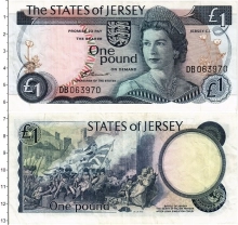 Продать Банкноты Остров Джерси 1 фунт 0 