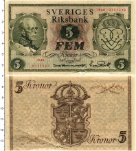 Продать Банкноты Швеция 5 крон 1948 