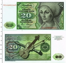 Продать Банкноты ФРГ 20 марок 1980 