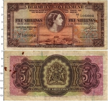 Продать Банкноты Бермудские острова 5 шиллингов 1957 