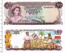 Продать Банкноты Багамские острова 50 центов 1968 