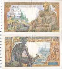 Продать Банкноты Франция 1000 франков 1943 