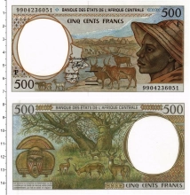 Продать Банкноты Центральная Африка 500 франков 0 