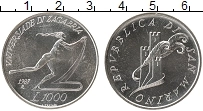 Продать Монеты Сан-Марино 1000 лир 1987 Серебро