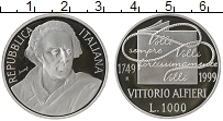 Продать Монеты Италия 1000 лир 1999 Серебро