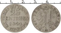 Продать Монеты Женева 25 сантим 1839 Серебро