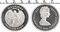 Продать Монеты Маврикий 25 рупий 1977 Серебро