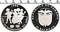 Продать Монеты Панама 10 бальбоа 1982 Серебро