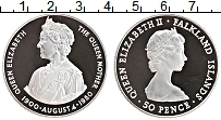 Продать Монеты Фолклендские острова 50 пенсов 1980 Серебро