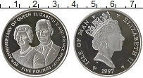 Продать Монеты Остров Мэн 5 фунтов 1997 Серебро