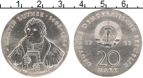 Продать Монеты ГДР 20 марок 1983 Серебро