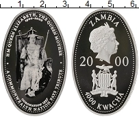 Продать Монеты Замбия 4000 квач 2000 Серебро