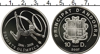 Продать Монеты Андорра 10 динерс 2007 Серебро