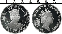 Продать Монеты Гернси 2 фунта 1989 Серебро