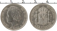 Продать Монеты Испания 1 песета 1894 Серебро