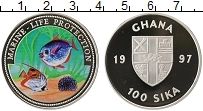 Продать Монеты Гана 100 сика 1997 Серебро