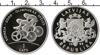 Продать Монеты Латвия 1 лат 1999 Серебро