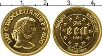 Продать Монеты Бельгия 25 экю 1989 Золото