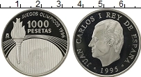 Продать Монеты Испания 1000 песет 1995 Серебро