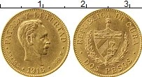 Продать Монеты Куба 2 песо 1916 Золото