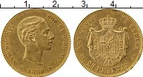 Продать Монеты Испания 25 песет 1880 Золото