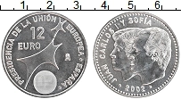 Продать Монеты Испания 12 евро 2002 Серебро