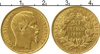 Продать Монеты Франция 20 франков 1852 Золото