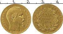 Продать Монеты Франция 20 франков 1854 Золото