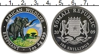 Продать Монеты Сомали 100 шиллингов 2009 Серебро