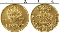 Продать Монеты США 5 долларов 1988 Золото