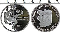 Продать Монеты Конго 1000 франков 1997 Серебро