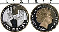Продать Монеты Каймановы острова 5 долларов 2006 Серебро