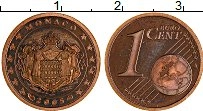 Продать Монеты Монако 1 евроцент 2001 сталь с медным покрытием