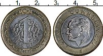 Продать Монеты Турция 1 лира 2017 Медно-никель