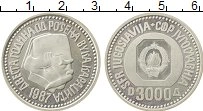 Продать Монеты Югославия 3000 динар 1987 Серебро