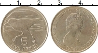 Продать Монеты Остров Святой Елены 5 пенсов 1984 Медно-никель