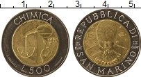 Продать Монеты Сан-Марино 500 лир 1998 Биметалл