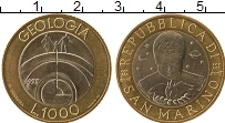 Продать Монеты Сан-Марино 1000 лир 1998 Биметалл
