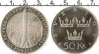 Продать Монеты Швеция 50 крон 1975 Серебро