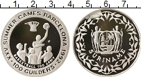 Продать Монеты Суринам 100 гульденов 1992 Серебро
